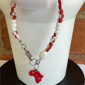 Hand Crafted Cup Handle Charm with Delta Sigma Theta Charm Tumbler Water Bottle